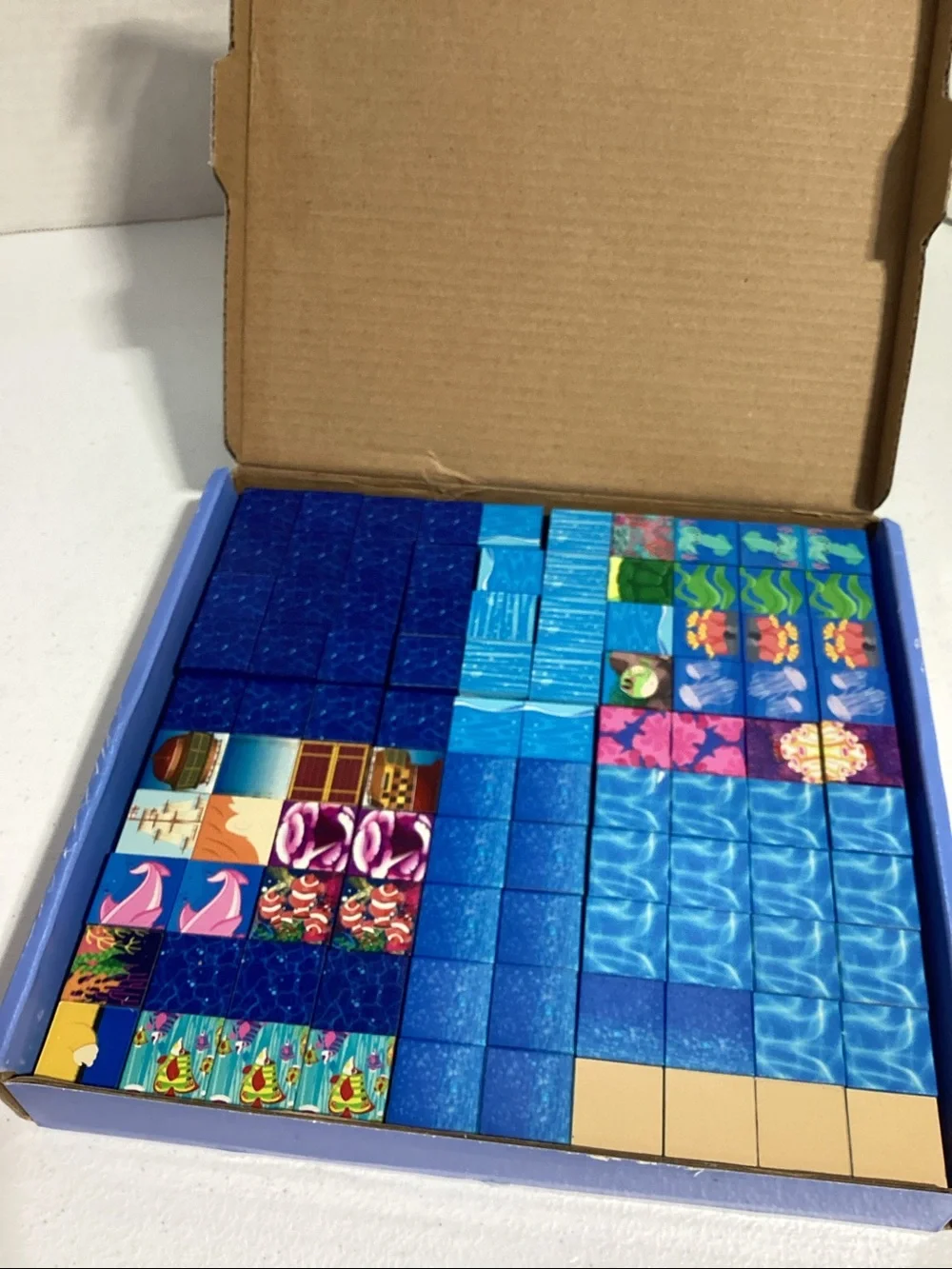 Magnetic Building Blocks Set (Blue) - 100pcs